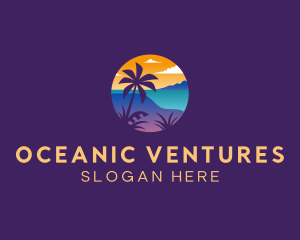 Island Beach Resort logo design