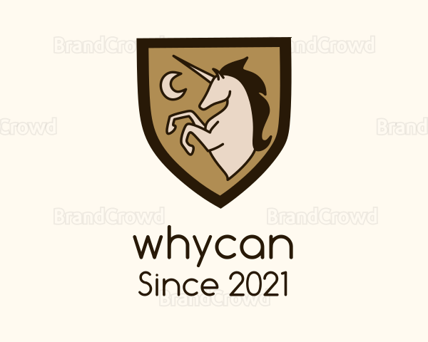 Unicorn Moon Shield Logo