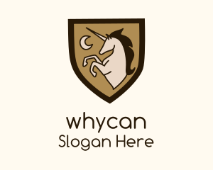 Unicorn Moon Shield Logo