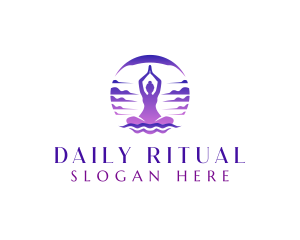 Yoga Meditation Wellness logo design