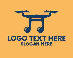 Musical Note - Musical Drone Show logo design