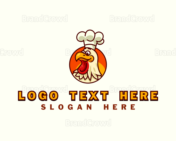 Rooster Chicken Cook Logo