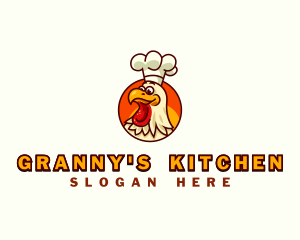 Rooster Chicken Cook logo design