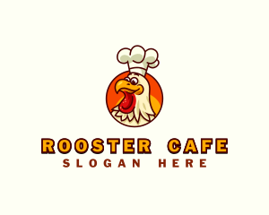 Rooster Chicken Cook logo design