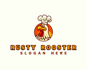 Rooster Chicken Cook logo design