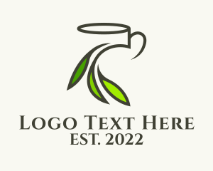 Herb - Organic Tea Cup logo design
