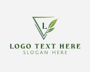 Letter V - Leaf Botanical Garden logo design
