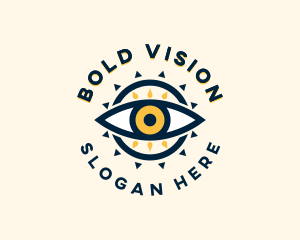 Sun Tribal Eye logo design