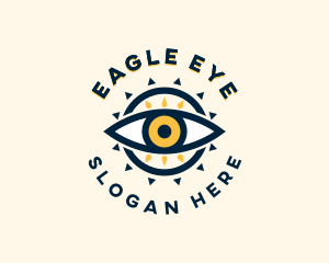 Sun Tribal Eye logo design