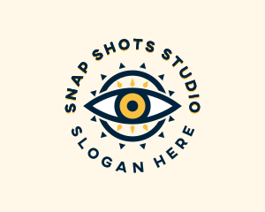Vision - Sun Tribal Eye logo design