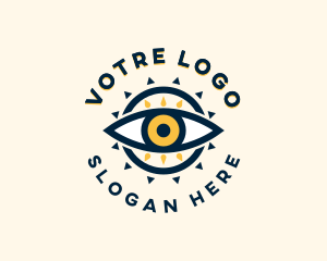 Native - Sun Tribal Eye logo design