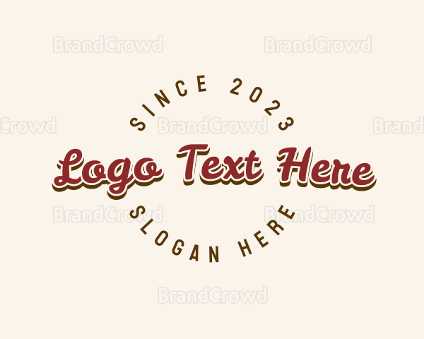 Casual Round Script Logo