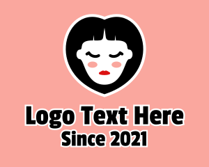 Makeup Blogger - Heart Woman Salon logo design