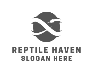 Herpetology - Wild Venomous Snake logo design