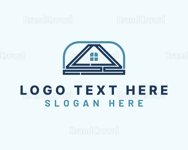 Roof House Property Logo