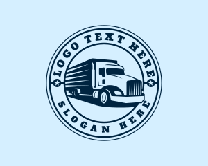 Haulage - Forwarding Cargo Truck logo design