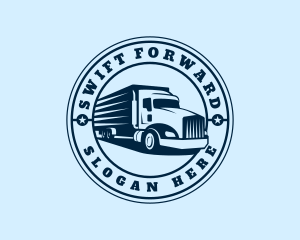 Forwarding Cargo Truck logo design