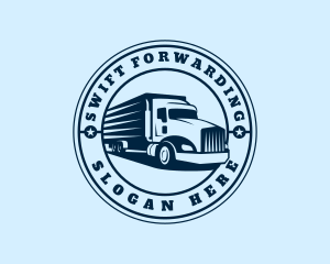 Forwarding Cargo Truck logo design