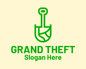 Shovel Garden Tool  Logo