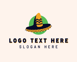 Costume - Mexican Sombrero Hat logo design