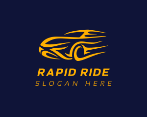 Yellow Car Racing logo design