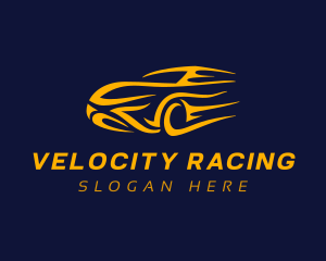 Yellow Car Racing logo design