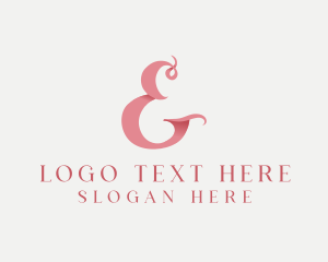 Swash - Pink Feminine Ampersand logo design