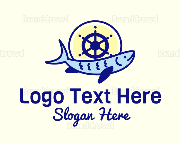 Ship Wheel Tuna Logo