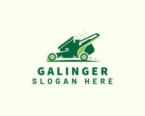 Lawn Mower Home Logo