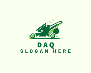 Lawn Mower - Lawn Mower Home logo design