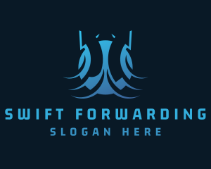 Forwarding - Forwarding Arrow Direction logo design