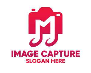 Capture - Camera Notes Letter M logo design