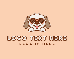 Pup - Sunglasses Dog Puppy logo design