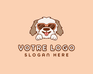 Veterinarian - Sunglasses Dog Puppy logo design