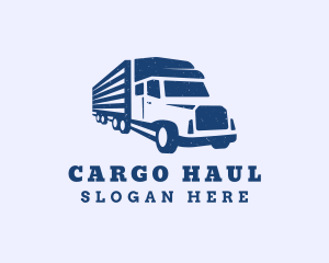 Blue Haulage Trucking logo design