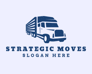 Blue Haulage Trucking logo design