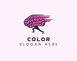 Learning - Running Brain Tutorial logo design