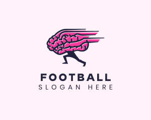 Psychologist - Running Brain Tutorial logo design