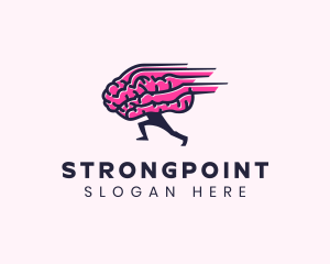 Neurologist - Running Brain Tutorial logo design