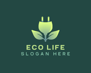 Sustainable - Sustainable Leaf Plug logo design