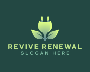 Sustainable Leaf Plug logo design