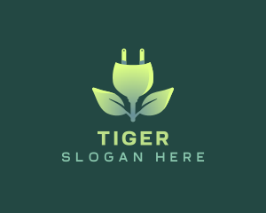 Utility - Sustainable Leaf Plug logo design