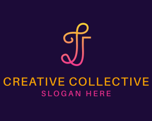 Neon Creative Letter J logo design