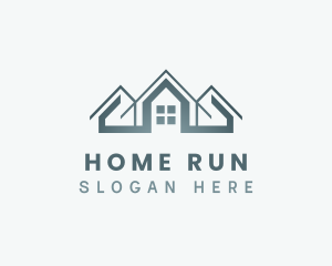 Roof Subdivision Homes logo design