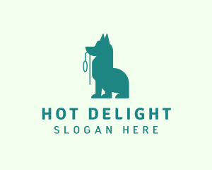 Dog Leash Pet logo design