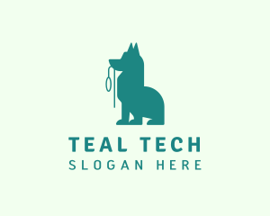 Dog Leash Pet logo design