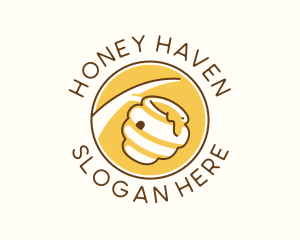 Honeycomb Beehive Apiary logo design