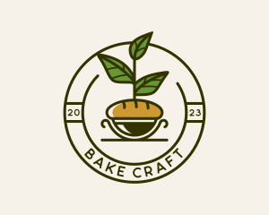 Organic Bread Loaf logo design