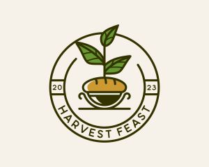 Organic Bread Loaf logo design