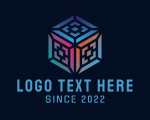 Cube - Digital Code Box logo design